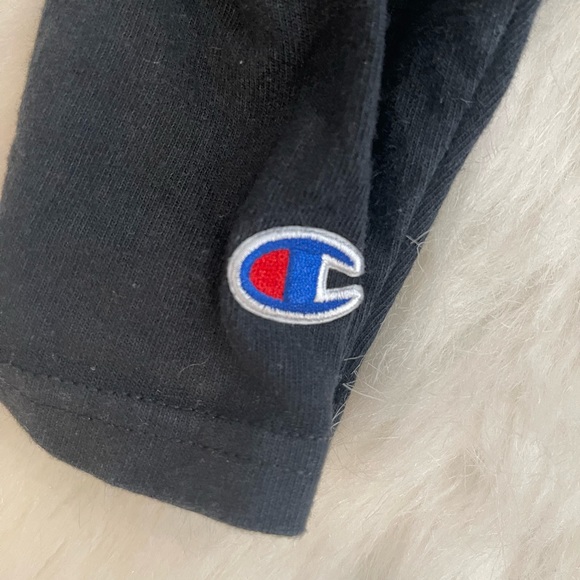 Champion Heritage Big C Patch Black T-Shirt - Picture 2 of 3